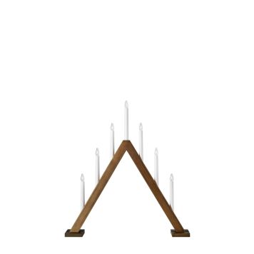 ADVENTLJUSSTAKE MARKSLÖJD ARIELE 7L LJUSBRUN