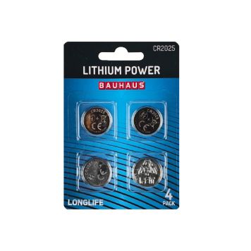 BATTERI LITHIUM CR2025 4-PACK