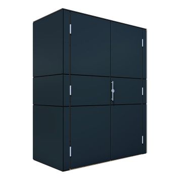 FÖRVARINGSSKÅP BERTILO HPL TERRACE HIGH ANTRACIT 1,2M²