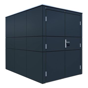 CYKELSKJUL BERTILO HPL BIKE ANTRACIT 3,5M²