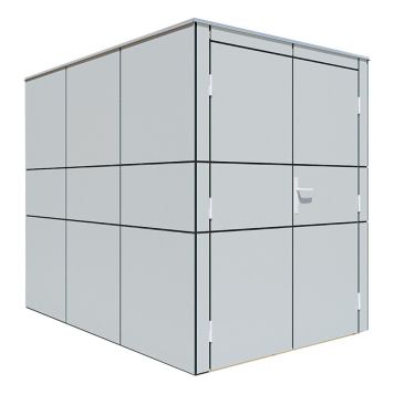 CYKELSKJUL BERTILO HPL BIKE GRÅ 3,5 M²