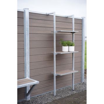 HYLLA WIMEX T90 TILL STAKET GALVANISERAD STÅL 41,4X99,5X66CM