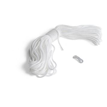 TVÄTTLINA WIMEX MED SPÄNNARE 20M VIT  