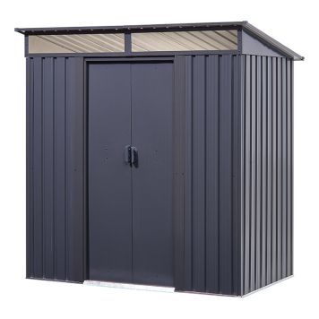 FÖRRÅD FLORAWORLD LIGHTLINE MED PULPETTAK ANTRACIT 2M²