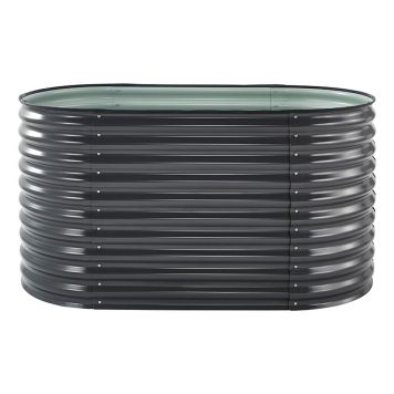ODLINGSBÄDD FLORAWORLD WAVE STÅL 1600X800X820MM ANTRACIT