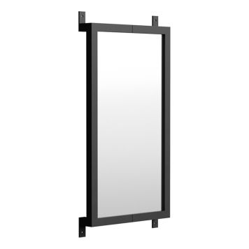 SPEGEL VENTURE HOME NIMES TILL AKUSTIKPANEL JÄRN 35X5,8X72,5CM SVART 