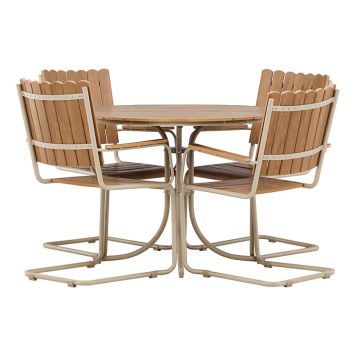 MATGRUPP VENTURE HOME HOLMSUND 4 STOLAR BEIGE