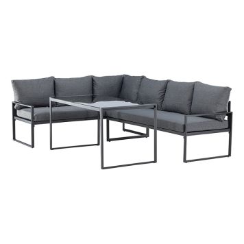 SOFFGRUPP VENTURE HOME ZINGARO GRÅ/SVART