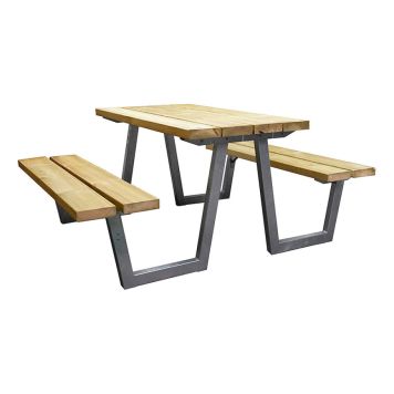 BORD/BÄNKSET SKOTTE GARDEN GALVANISERAD GRÅ