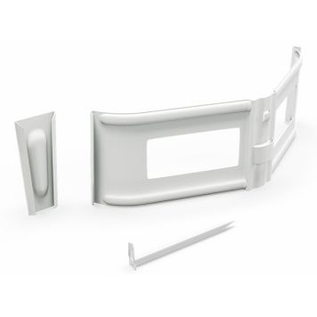 RÖRSVEP ARECO STEN INKL. KIL 75MM VIT