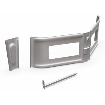 RÖRSVEP ARECO STEN INKL. STIFT SILVER 100MM