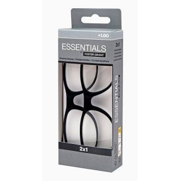 LÄSGLASÖGON +1,0 2-PACK ESSENTIAL