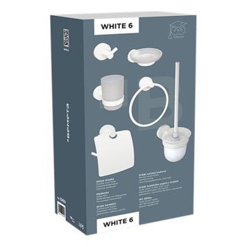 BADRUMSSET BEMETA WHITE 6 DELAR VIT