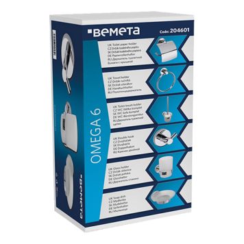 BADRUMSSET BEMETA OMEGA 6 DELAR KROM