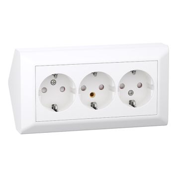 HÖRNBOX ELKO RS 3-VÄGS JORDAT RENVIT