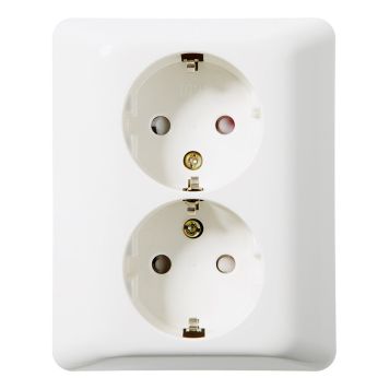 VÄGGUTTAG ELKO RS 2-VÄGS JORDAT RENVIT