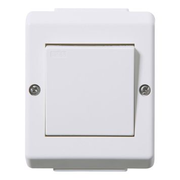 STRÖMBRYTARE ELKO RS TRAPP 1-POL UTANPÅLIGGANDE IP55 RENVIT