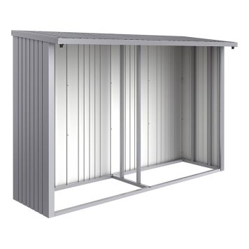 BAKVÄGG BIOHORT WOODSTOCK 300 TILL VEDSKJUL SILVER