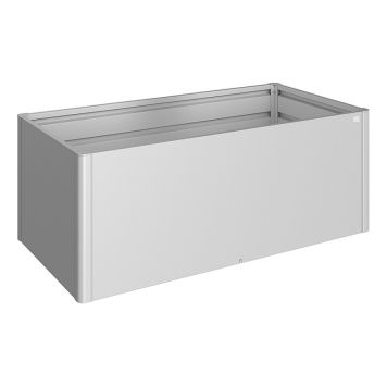 PLANTERINGSLÅDA BIOHORT UPPHÖJD 2X1 SILVER