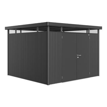 FÖRRÅD BIOHORT HIGHLINE H5 MÖRKGRÅ DUBBELDÖRR 7,36M²
