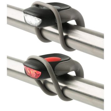 CYKELLAMPA URBANITE SVART 2-PACK