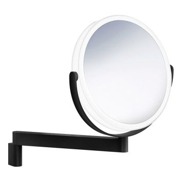 SMINKSPEGEL SMEDBO OUTLINE LED VÄGG X7 Ø18CM MATT SVART