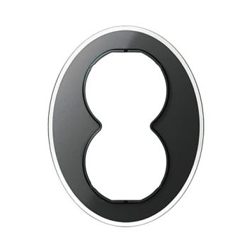 TÄCKRAM SCHNEIDER ELECTRICS WDE011429 2-FACK RENOVA GLAS SVART