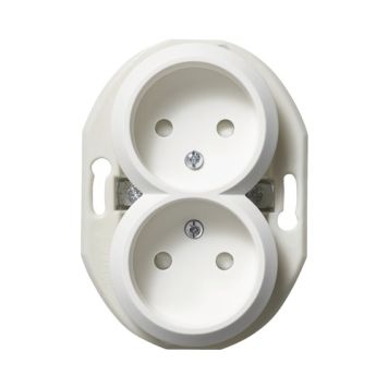 VÄGGUTTAG SCHNEIDER ELECTRIC WDE011121 RENOVA 2-VÄG OJORDAD VIT