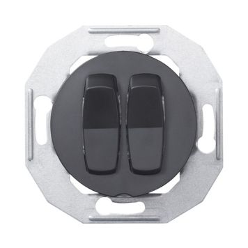 STRÖMBRYTARE SCHNEIDER ELECTRIC WDE011226 RENOVA VIPP DUBBEL SVART