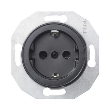 VÄGGUTTAG SCHNEIDER ELECTRIC WDE011303 RENOVA JORDAD SVART