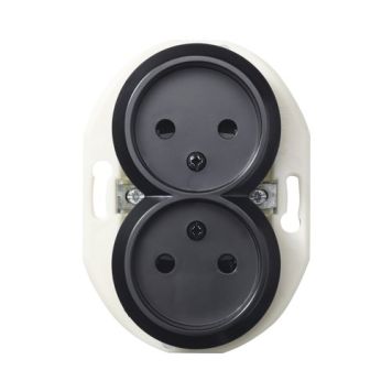 VÄGGUTTAG SCHNEIDER ELECTRIC WDE011321 RENOVA 2-VÄG OJORDAD SVART