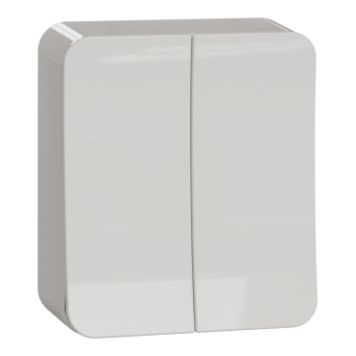 STRÖMBRYTARE SCHNEIDER ELECTRIC WDE015526 EXXACT DUBBEL-TRAPP VIT