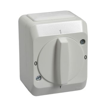 VRIDSTRÖMBRYTARE SCHNEIDER ELECTRIC AQUA-STARK 3-POL VIT