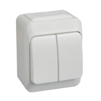 STRÖMBRYTARE SCHNEIDER ELECTRIC AQUA-STARK KRON VIT