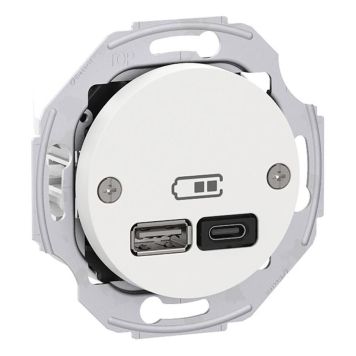 LADDSTATION SCHNEIDER ELECTRICS RENOVA USB A+C 45W INF SV