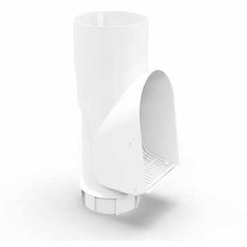 LÖVAVSKILJARE ARECO (PLAST) 90/100MM VIT