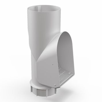 LÖVAVSKILJARE ARECO PLAST SILVER Ø90/100MM