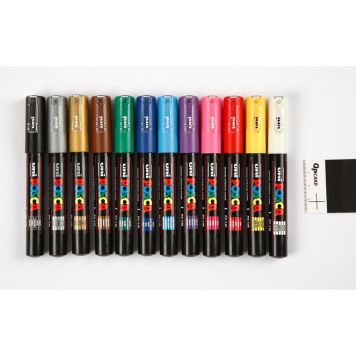 MARKERINGSPENNA CREATIV COMPANY EXTRA FINE MIXADE FÄRGER 12ST