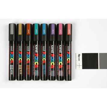 MARKERINGSPENNA CREATIV COMPANY MEDIUM METALLICFÄRGER 8ST