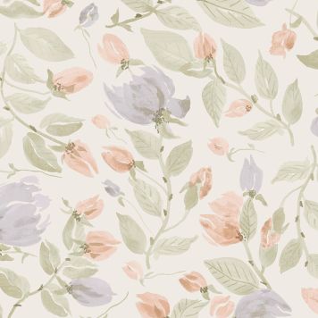 TAPET LAURA ASHLEY ORISIA PEONY LJUS SALVIAGRÖN