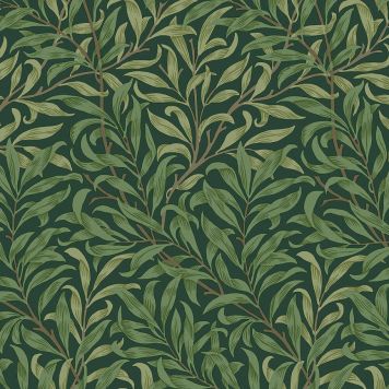 TAPET WILLIAM MORRIS AT HOME WILLOW BOUGH DJUP GRÖN