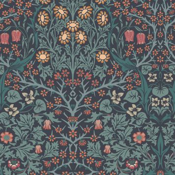 TAPET WILLIAM MORRIS AT HOME BLACKTHORN NAVY BLÅ