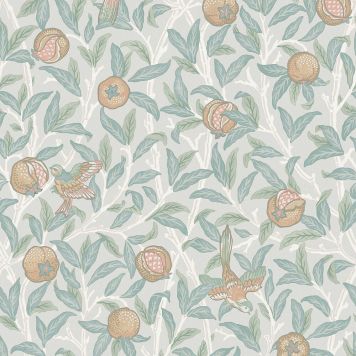 TAPET WILLIAM MORRIS AT HOME BIRD & POMEGRANAT DUCK EGG