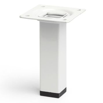 MÖBELBEN REI STÅL 25X25X100MM VIT 