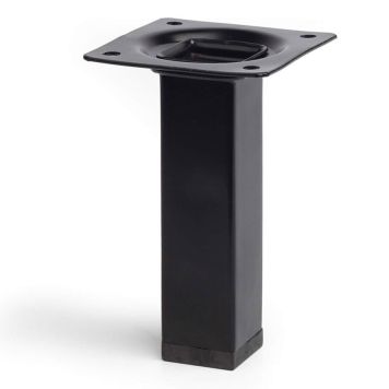 MÖBELBEN REI STÅL 25X25X100MM SVART