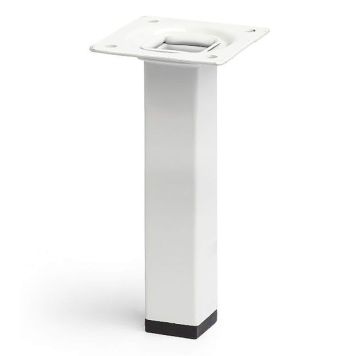 MÖBELBEN REI STÅL 25X25X150MM VIT