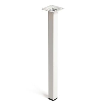 MÖBELBEN REI STÅL 25X25X400MM VIT