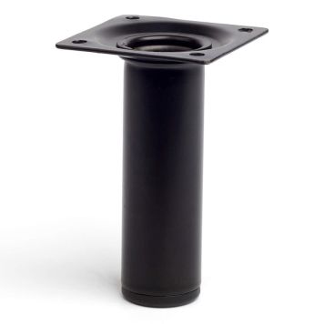 MÖBELBEN REI STÅL Ø30X100MM SVART