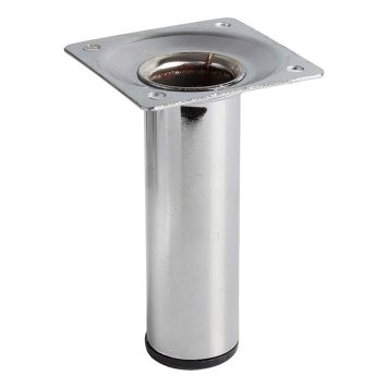 MÖBELBEN REI STÅL Ø30X100MM BLANK KROM