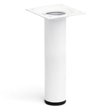MÖBELBEN REI STÅL Ø30X150MM VIT